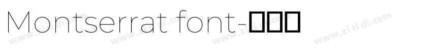 Montserrat font字体转换